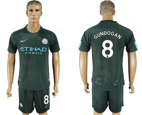 Manchester City #8 Gundogan Sec Away Soccer Club Jersey - Click Image to Close